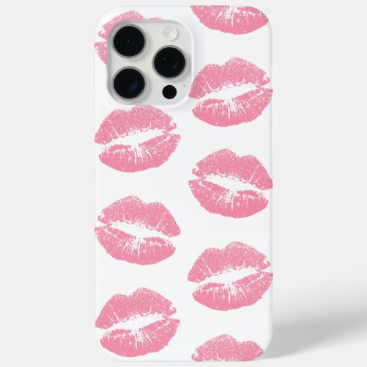 Roze lippen, patroon van lippen, roze lippenstift, Case-Mate iPhone case (Achterkant)