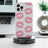 Roze lippen, patroon van lippen, roze lippenstift, Case-Mate iPhone case