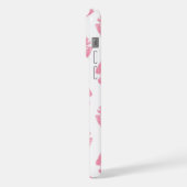 Roze lippen, patroon van lippen, roze lippenstift, iPhone hoesje (Linkerkant)