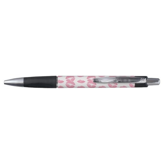 Roze lippen, patroon van lippen, roze lippenstift, pen (Achterkant)