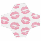 Roze lippen, patroon van lippen, roze lippenstift, voetbal (Enkel)