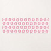 Roze lippen, patroon van lippen, roze lippenstift, yogamat (Voorkant (horizontaal))