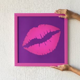 Roze Lippen Poster