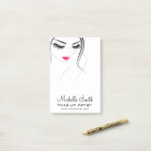 Roze lippen Ventilator lange zweetklemmen Uitgebre Post-it® Notes (Op bureau)