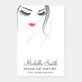 Roze lippen Ventilator lange zweetklemmen Uitgebre Post-it® Notes (Voorkant)