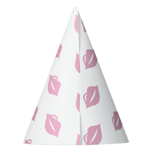 Roze lippen, verjaardag feesthoedjes (Achterkant)