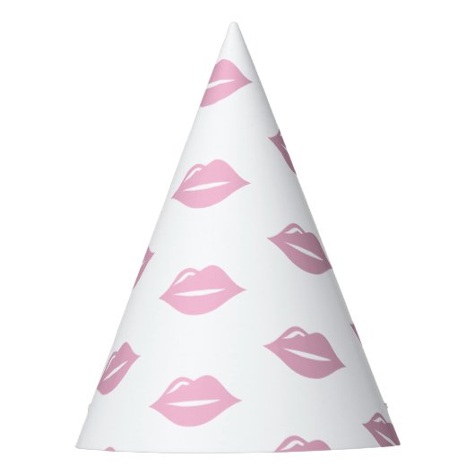 Roze lippen, verjaardag feesthoedjes (Voorkant)