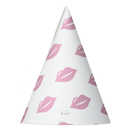 Roze lippen, verjaardag feesthoedjes (Links)