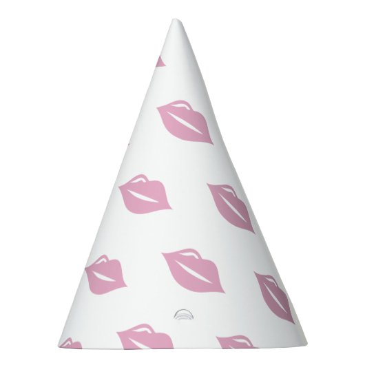 Roze lippen, verjaardag feesthoedjes (Rechts)