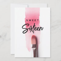 Roze lippenstift borstel Moderne zoete zestien ver