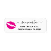 Roze Lippenstift Etiket (Voorkant)