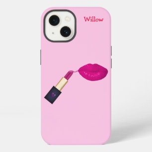 Roze Lippenstift iPhone 13 Hoesje