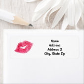 Roze lippenstift kus etiket (Insitu)
