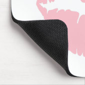 Roze lippenstift muismat (Hoek)
