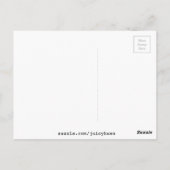 Roze lippenstift pop kunst briefkaart (Achterkant)