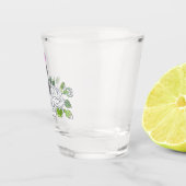 Roze lippenstift rozen bloemen bloemblad h shot glas (Rechts)