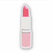 Roze lippenstift sticker (Voorkant)