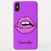 Roze Lips aangepaste telefoongesprekken Case-Mate iPhone Case (Achterkant)