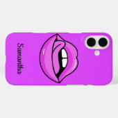 Roze Lips aangepaste telefoongesprekken Case-Mate iPhone Case (Achterkant (horizontaal))
