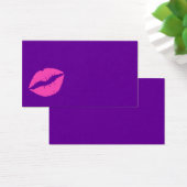 Roze Lips Blank Paars Visitekaartje (Bureau)