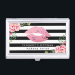 Roze lips Floral Wrapping Makeup Artist Visitekaarthouder<br><div class="desc">=========================================== de Floral Wrapping Makeup Artist Bedrijfskaart van de Lips Floral (1) Klik voor verdere aanpassing op de knop "Aanpassen" en gebruik onze ontwerptool om deze sjabloon te wijzigen. Alle tekststijl, kleuren, grootte kunnen worden gewijzigd om aan uw behoeften te voldoen. (2) Neem contact met me op als je hulp...</div>