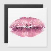 Roze lips gepersonaliseerd citaat (Voorkant / Achterkant)