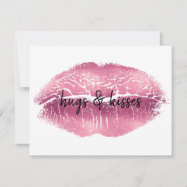 Roze lips gepersonaliseerd citaat