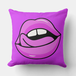 Roze lips gooien kussens