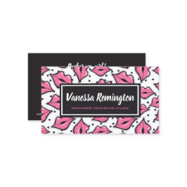 Roze Lips Kiss Lipstick Beauty Distributor Custom Visitekaartje