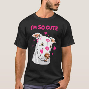 Roze lips Kiss Sweet American Pitbull T-shirt