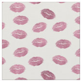 Roze Lips Kisses Stof (Close Up)