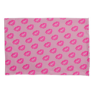 Roze lips kussensloop
