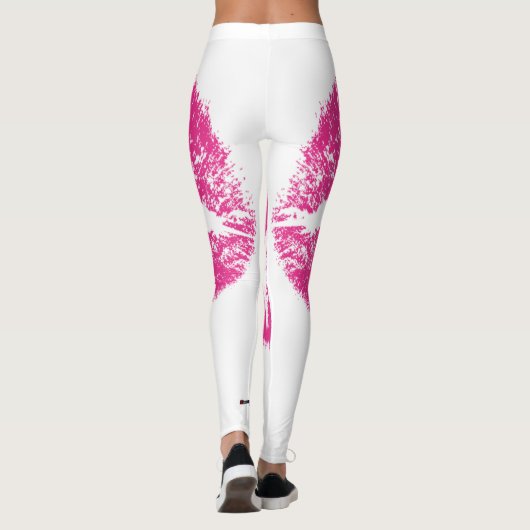 Roze lips leggings (Achterkant)