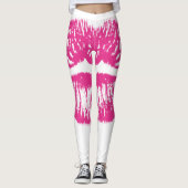 Roze lips leggings (Voorkant)