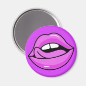Roze Lips magnet (Voorkant / Achterkant)