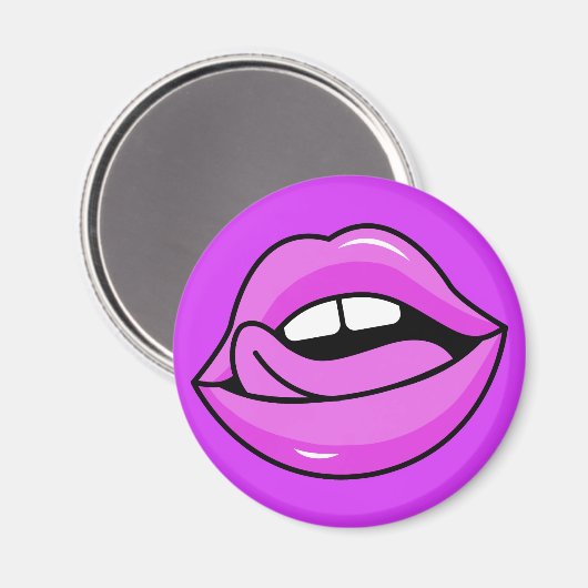 Roze Lips magnet (Voorkant / Achterkant)