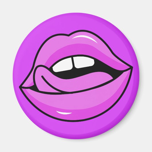 Roze Lips magnet (Voorkant)