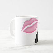 Roze lips MUA 11 oz Klassieke witte Mok (Voorkant links)