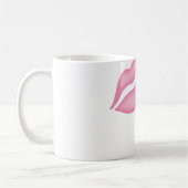 Roze lips MUA 11 oz Klassieke witte Mok (Links)