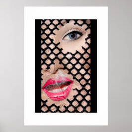 Roze lips poster
