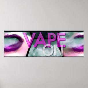 Roze lips Roke Vapeon Poster