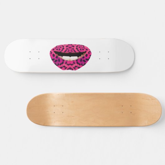 Roze lips Skateboard (Horizontaal)