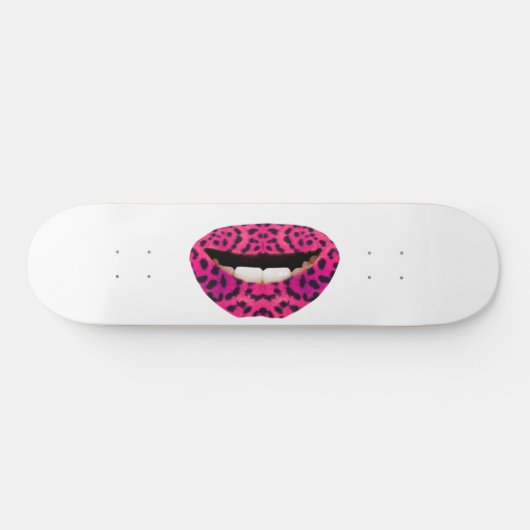 Roze lips Skateboard (Horizontaal)