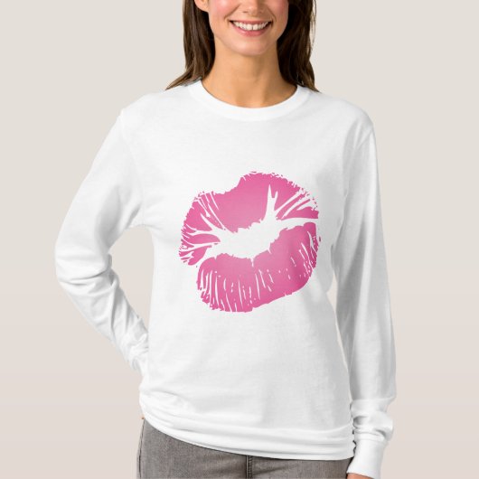 Roze LIps T-shirt (Voorkant)