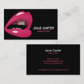 Roze lips Visitekaartje (Voorkant / Achterkant)