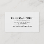 Roze lipstick Afdrukmachine Minimalistisch voor ar Visitekaartje (Achterkant)