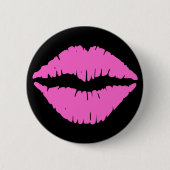 Roze Lipstick Button (Voorkant)
