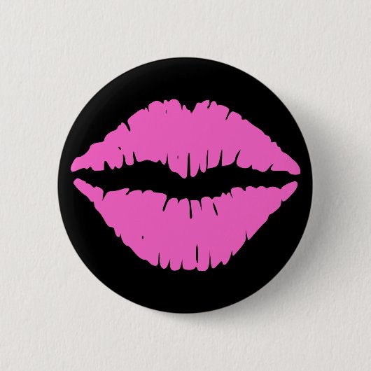 Roze Lipstick Button (Voorkant)