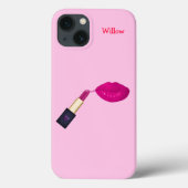 Roze lipstick Case-Mate iPhone case (Achterkant)