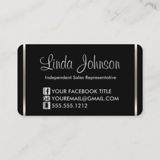 Roze Lipstick en Make-up Visitekaartje (Achterkant)